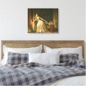 De Stolen Kiss, c.1788 Canvas Afdruk (Insitu (Slaapkamer))