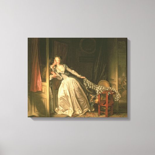 De Stolen Kiss, c.1788 Canvas Afdruk (Voorkant)