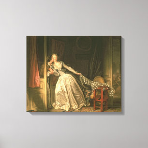 De Stolen Kiss, c.1788 Canvas Afdruk
