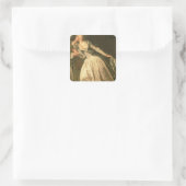 De Stolen Kiss, c.1788 Vierkante Sticker (Tas)