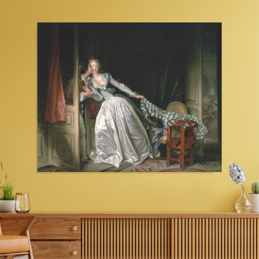 De Stolen Kiss Canvas Afdruk (Insitu (Woonkamer))