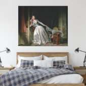 De Stolen Kiss Canvas Afdruk (Insitu (Slaapkamer))