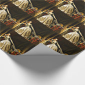 De Stolen Kiss, schilderij van Jean-Honore Fragona Cadeaupapier (Hoek)