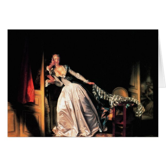 De Stolen Kiss van Jean-Honore Fragonard (Voorkant Horizontaal)