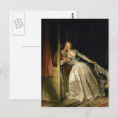 De Stolen Kiss van Jean-Honoré Fragonard Briefkaart (Voorkant / Achterkant)