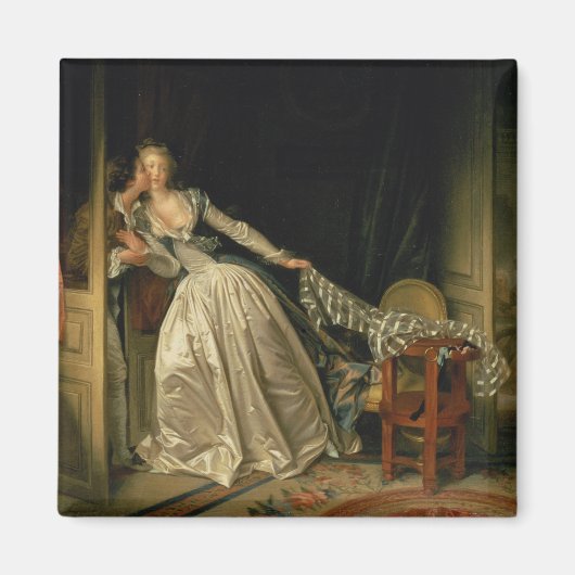 De Stolen Kiss van Jean-Honore Fragonard Magneet (Voorkant)