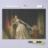De Stolen Kiss van Jean-Honore Fragonard Tissuepapier (Craft)