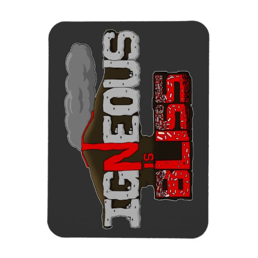 De stollingsgesteente is de vulkaan Bliss Magneet (Verticaal)