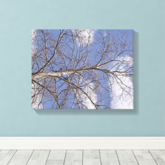 De Stomme Indiana Sycamore Canvas Afdruk (Insitu (Houten vloer))