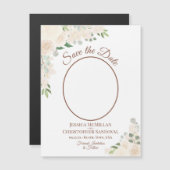 De stompafdruk bewaart de Ovale Foto Magnet van de (Voorkant / Achterkant)