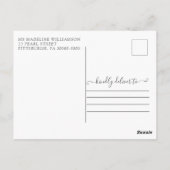 De stompzinnige Waterverf ontspant de Aankondiging Briefkaart (Achterkant)