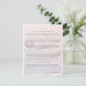 De Stone full-size kaart voor verdriet of verlies (Staand voorkant)