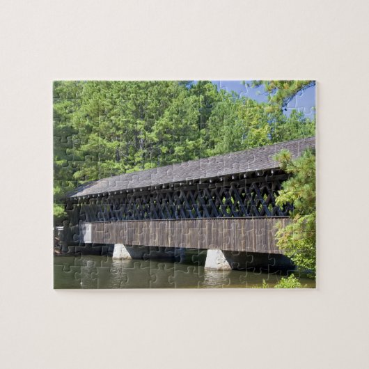 De Stone Mountain Overdekte Brug bij Stone Legpuzzel (Horizontaal)