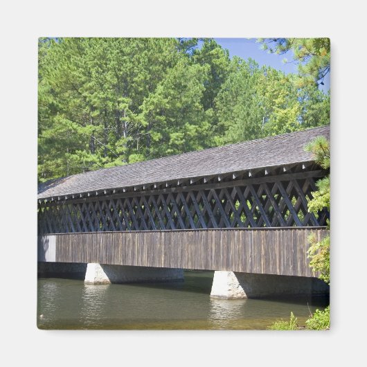 De Stone Mountain Overdekte Brug bij Stone Magneet (Voorkant)