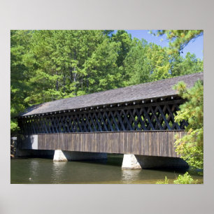De Stone Mountain overdekte brug bij Stone Poster
