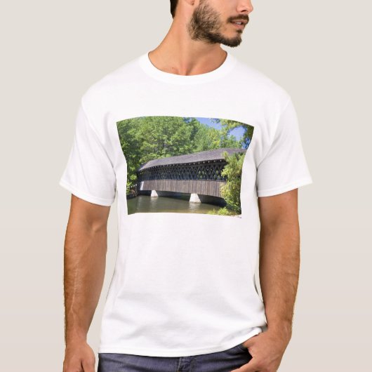 De Stone Mountain Overdekte Brug bij Stone T-shirt (Voorkant)