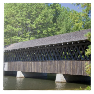 De Stone Mountain Overdekte Brug bij Stone Tegeltje