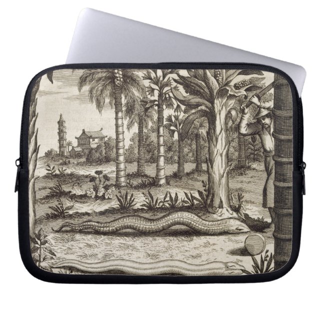 De Stone Snake uit 'China geïllustreerd' door Atha Laptop Sleeve (Voorkant)