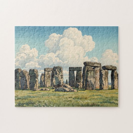 De Stonehenge Japanse Houtblokprint Legpuzzel (Horizontaal)