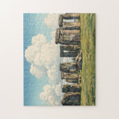De Stonehenge Japanse Houtblokprint Legpuzzel (Verticaal)