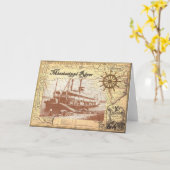 De Stoomboot van de Rivier van de Mississippi Kaart (Gele Bloem)