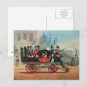 De stoomcoach briefkaart (Voorkant / Achterkant)