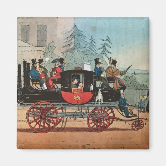 De stoomcoach magneet (Voorkant)