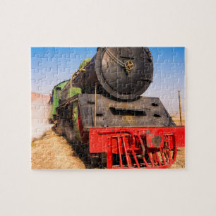 De stoomlocomotief legpuzzel