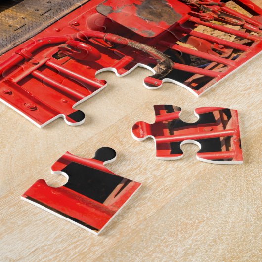 De stoomlocomotief legpuzzel (Zijkant)