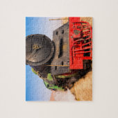 De stoomlocomotief legpuzzel (Verticaal)