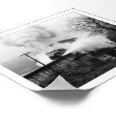 De stoommotor die over een Brug komt Poster (Hoek)