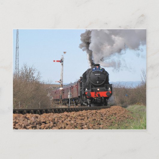 De stoomtrein Groot-Brittannië III Briefkaart (Voorkant)