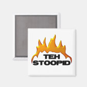 De Stoopid Burns Magneet (Voorkant / Achterkant)