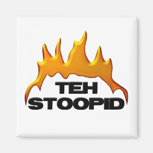 De Stoopid Burns Magneet (Voorkant)