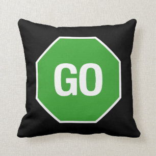 De Stop gaat Pillow. Kussen