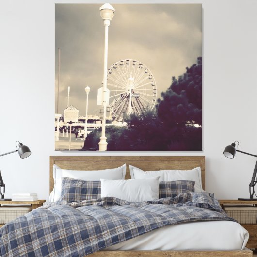 De Storm! Canvas Afdruk (Insitu (Slaapkamer))