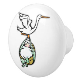 De storm draagt een Baby Keramische Knop