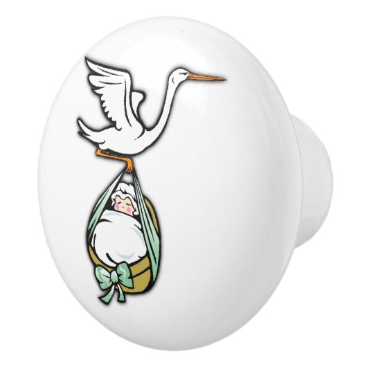 De storm draagt een Baby Keramische Knop (Rechts)