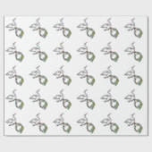 De storm draagt een Baby shower Cadeaupapier (Vlak)