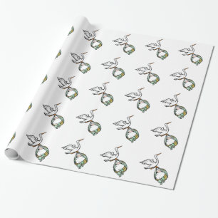 De storm draagt een Baby shower Cadeaupapier