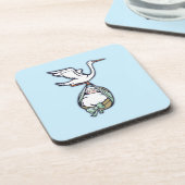 De storm draagt een babyBoy Beverage Coaster Bier Onderzetter (Linkerzijde)