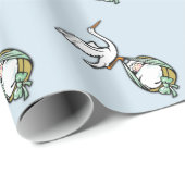 De storm draagt een babyjongen cadeaupapier (Rol Hoek)