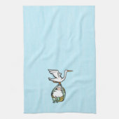 De storm draagt een babyjongen theedoek (Verticaal)