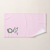 De storm draagt een babymeisje bad handdoek (Handdoek)