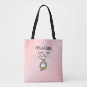 De storm draagt een babymeisje tote bag (Voorkant)