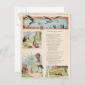 De storm en de Fox van de Stallen Briefkaart (Voorkant / Achterkant)