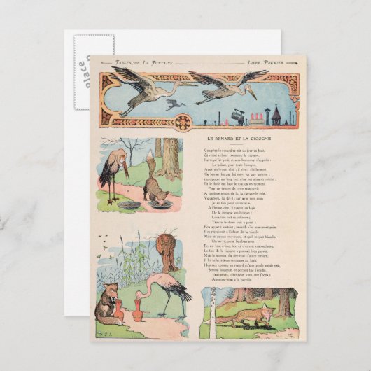 De storm en de Fox van de Stallen Briefkaart (Voorkant / Achterkant)