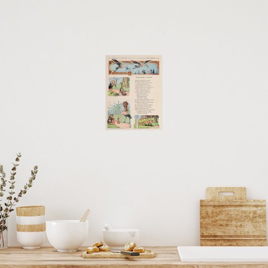 De storm en de Fox van de Stallen Poster (Keuken)