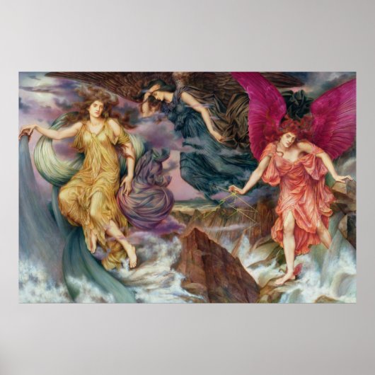 De Storm gedistilleerde dranken van Evelyn De Morg Poster (Voorkant)