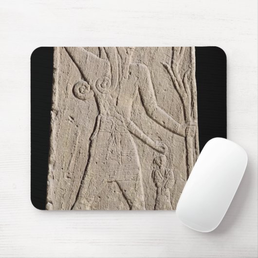 De storm-god Baal met een schroefdop Muismat (Met muis)